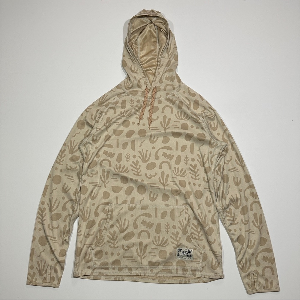 Howler Bros Brothers Loggerhead Long Sleeve Hoodie Shirt Sand